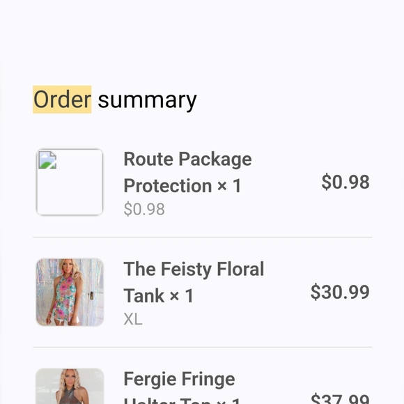 Floral Print Tank Top - Picture 2 of 3